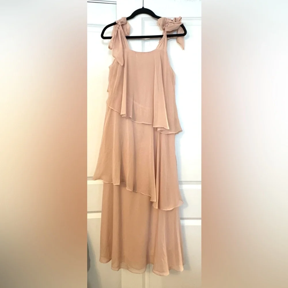 H&M Blush Tiered Maxi Dress - Picture 4 of 9